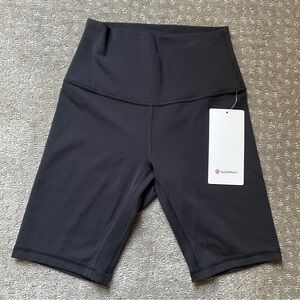 Lululemon Black Align High Rise Legging Bike Shorts 8” Brand New NWT 4